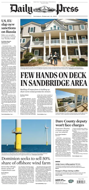 Cover of Daily Press