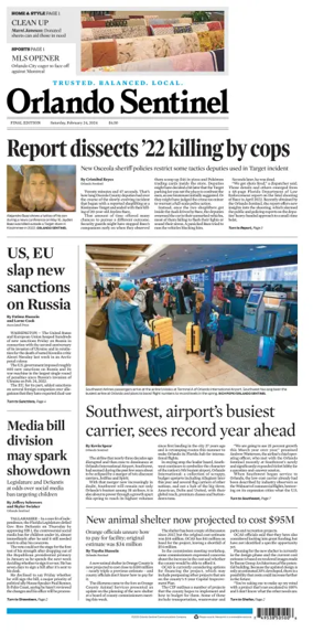 Cover of Orlando Sentinel