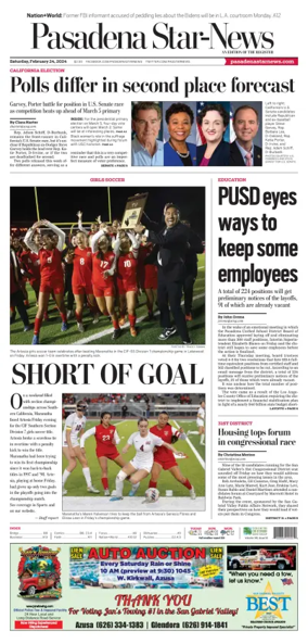 Cover of Pasadena Star-News