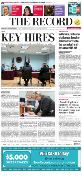 Cover of The Record (Troy, NY)