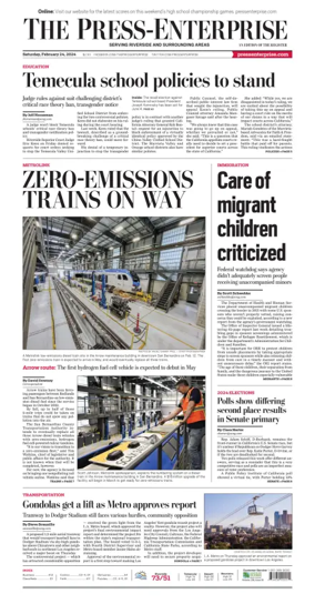 Cover of The Riverside Press-Enterprise