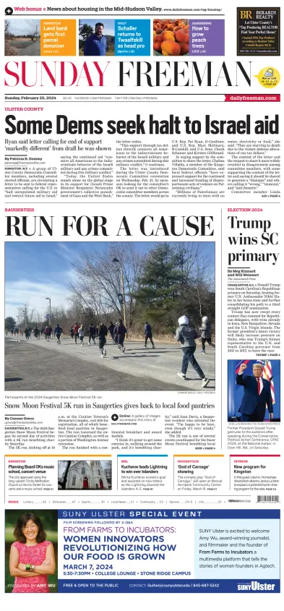 Cover of Daily Freeman (Kingston, NY)