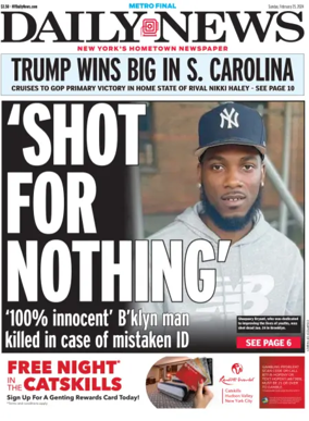 Cover of New York Daily News