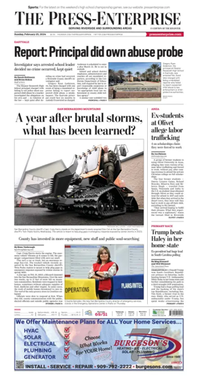 Cover of The Riverside Press-Enterprise