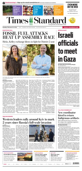 Cover of Times Standard (Eureka)