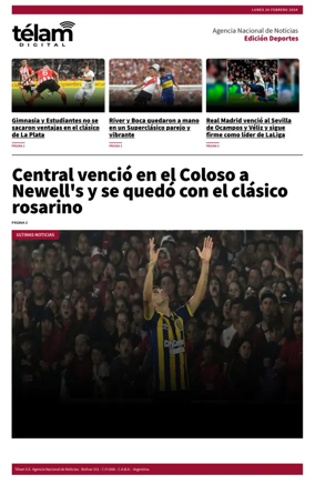 Cover of Télam - Deportes