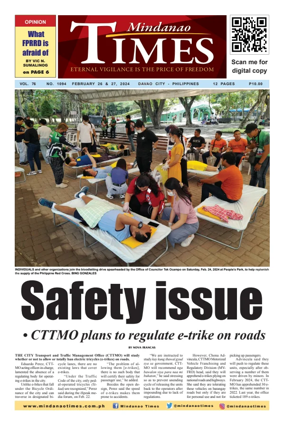 Cover of Mindanao Times