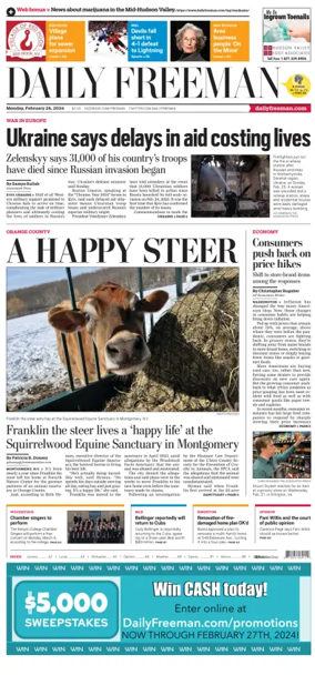 Cover of Daily Freeman (Kingston, NY)