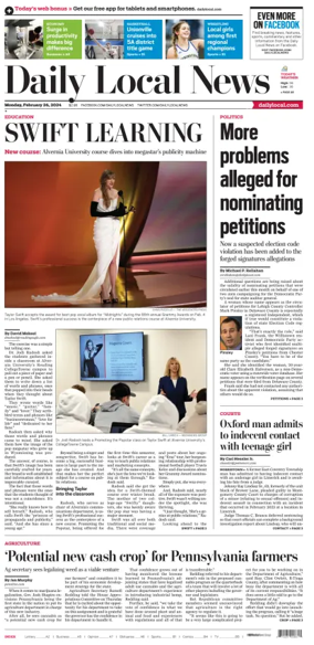 Cover of Daily Local News (West Chester, PA)