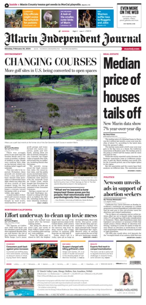 Cover of Marin Independent Journal