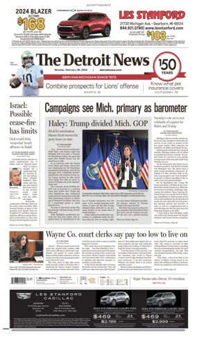 Cover of The Detroit News