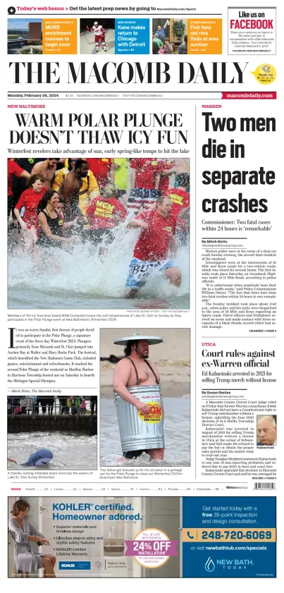 Cover of The Macomb Daily