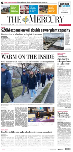 Cover of The Mercury (Pottstown, PA)