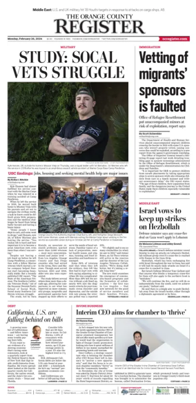 Cover of The Orange County Register