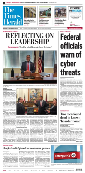 Cover of The Times Herald (Norristown, PA)