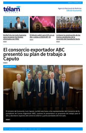 Cover of Telam - Negocios