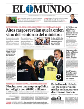 Cover of El Mundo Primera Edición Int