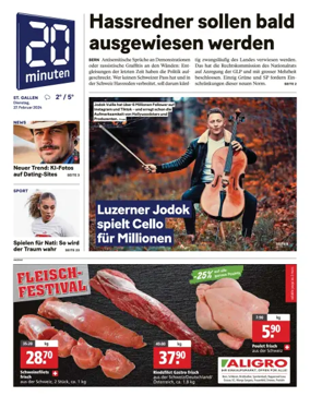 Cover of 20 Minuten - St. Gallen