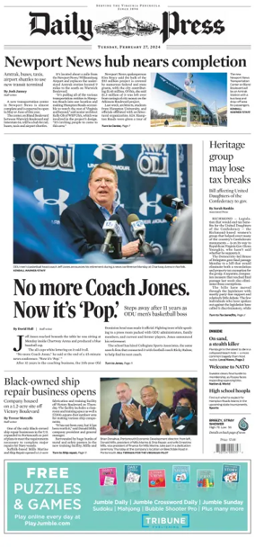 Cover of Daily Press