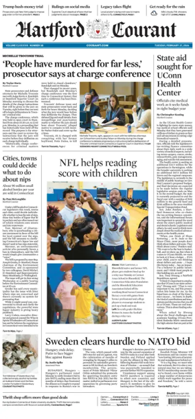 Cover of Hartford Courant