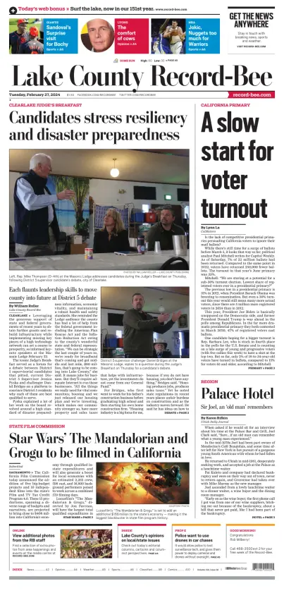 Cover of Lake County Record-Bee