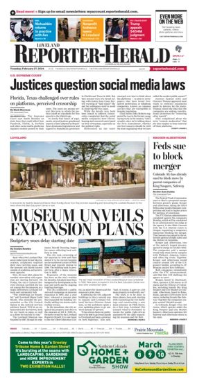 Cover of Loveland Reporter-Herald