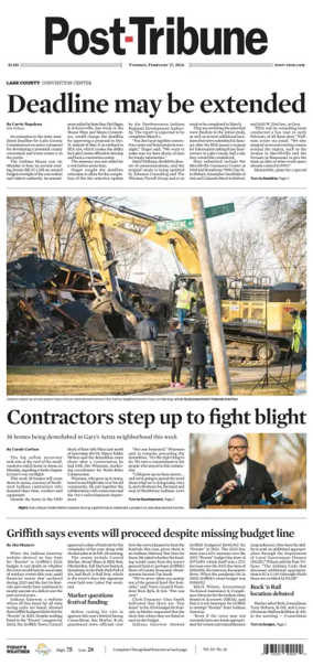 Cover of Post-Tribune