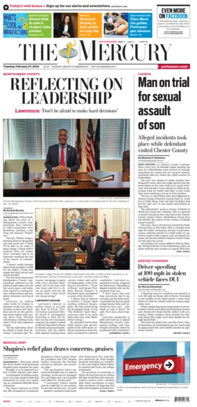 Cover of The Mercury (Pottstown, PA)