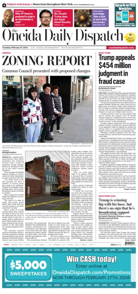 Cover of The Oneida Daily Dispatch (Oneida, NY)