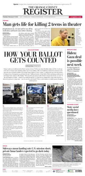 Cover of The Orange County Register