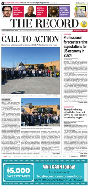 Cover of The Record (Troy, NY)