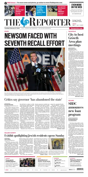 Cover of The Reporter (Vacaville)