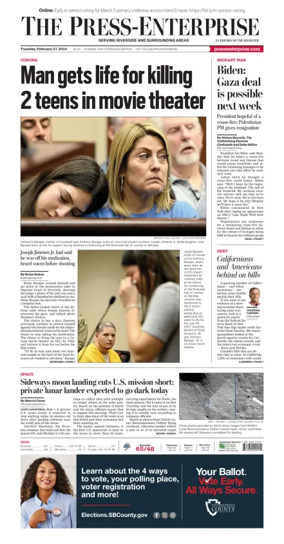 Cover of The Riverside Press-Enterprise