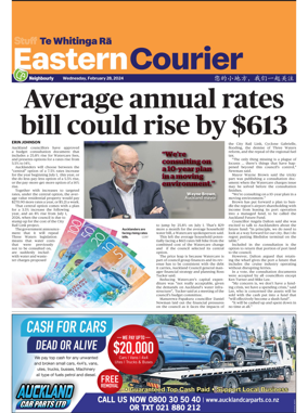 Cover of Eastern Courier
