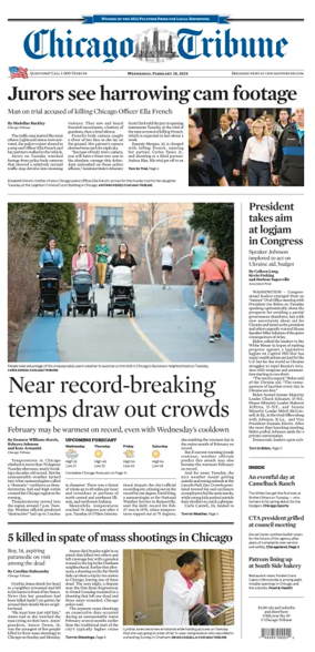 Cover of Chicago Tribune