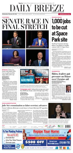 Cover of Daily Breeze (Torrance)