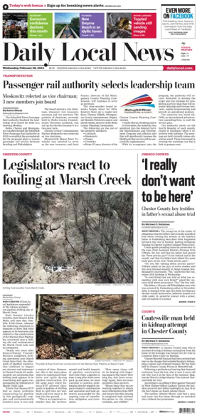 Cover of Daily Local News (West Chester, PA)