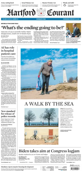 Cover of Hartford Courant