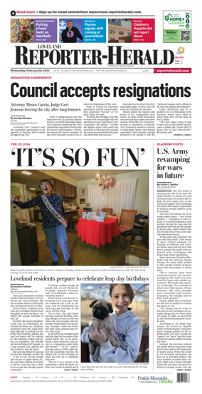 Cover of Loveland Reporter-Herald