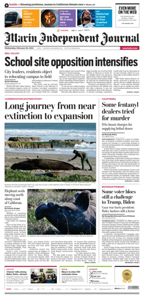 Cover of Marin Independent Journal