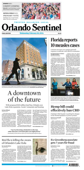 Cover of Orlando Sentinel