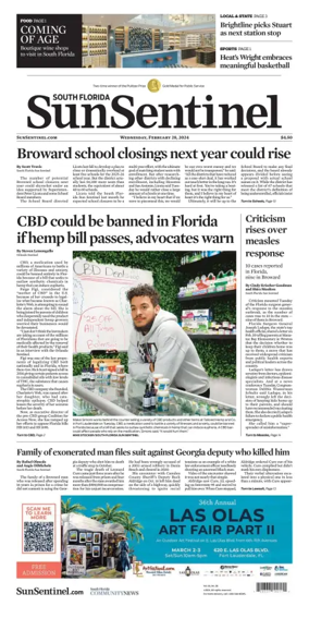 Cover of Sun Sentinel Palm Beach Edition
