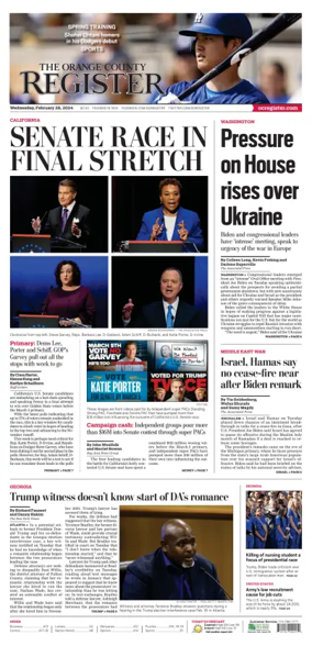 Cover of The Orange County Register