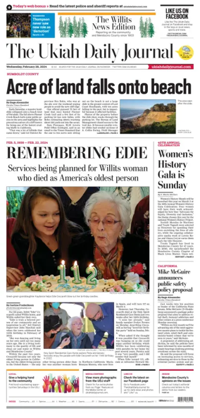 Cover of The Ukiah Daily Journal