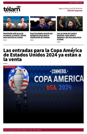 Cover of Télam - Deportes