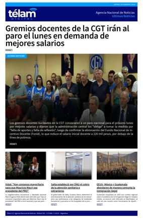 Cover of Telam - Noticias