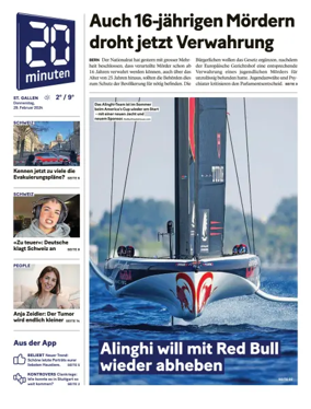 Cover of 20 Minuten - St. Gallen