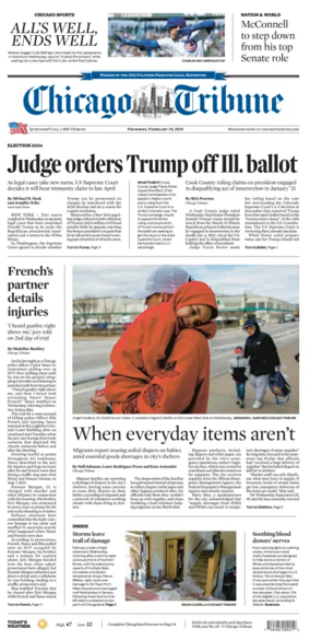 Cover of Chicago Tribune