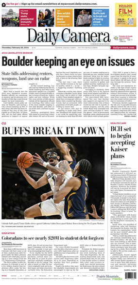Cover of Daily Camera (Boulder)