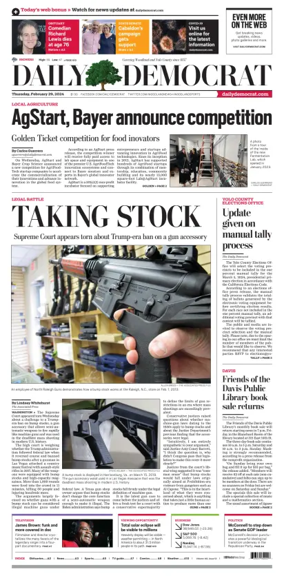 Cover of Daily Democrat (Woodland)